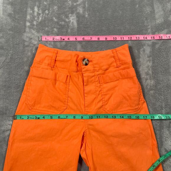 Maeve Pants Womens 24 Blue The Colette Wide Leg High Rise Stretchy Classic - Picture 10 of 13